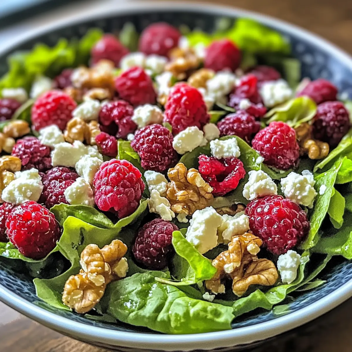 Fresh Raspberry Walnut Salad