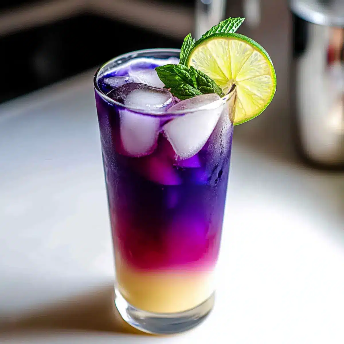 Color Changing Butterfly Pea Flower Mocktail