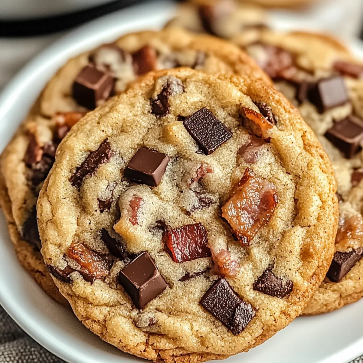 Bourbon Bacon Chocolate Chunk Cookies