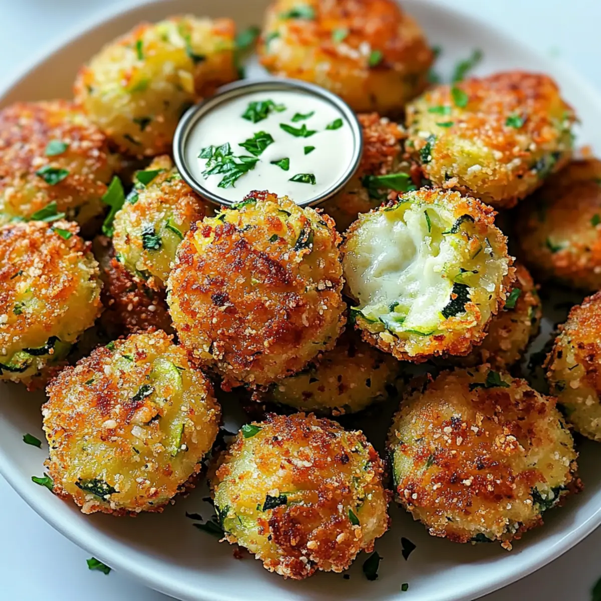 Zucchini Garlic Bites