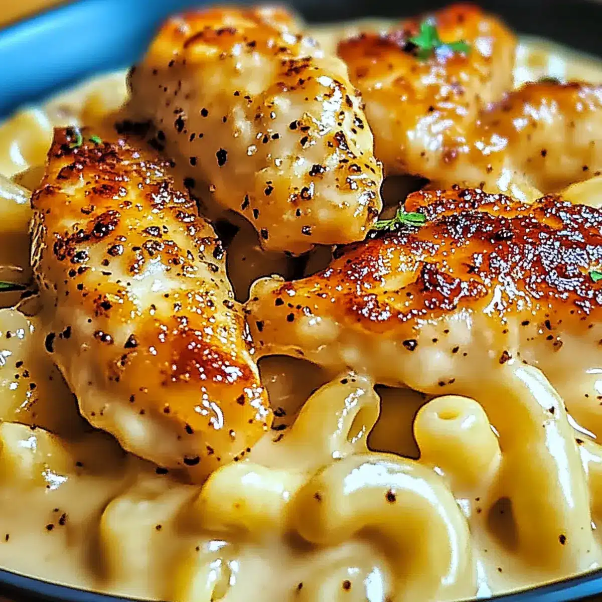 Honey Pepper Chicken Mac and Cheese