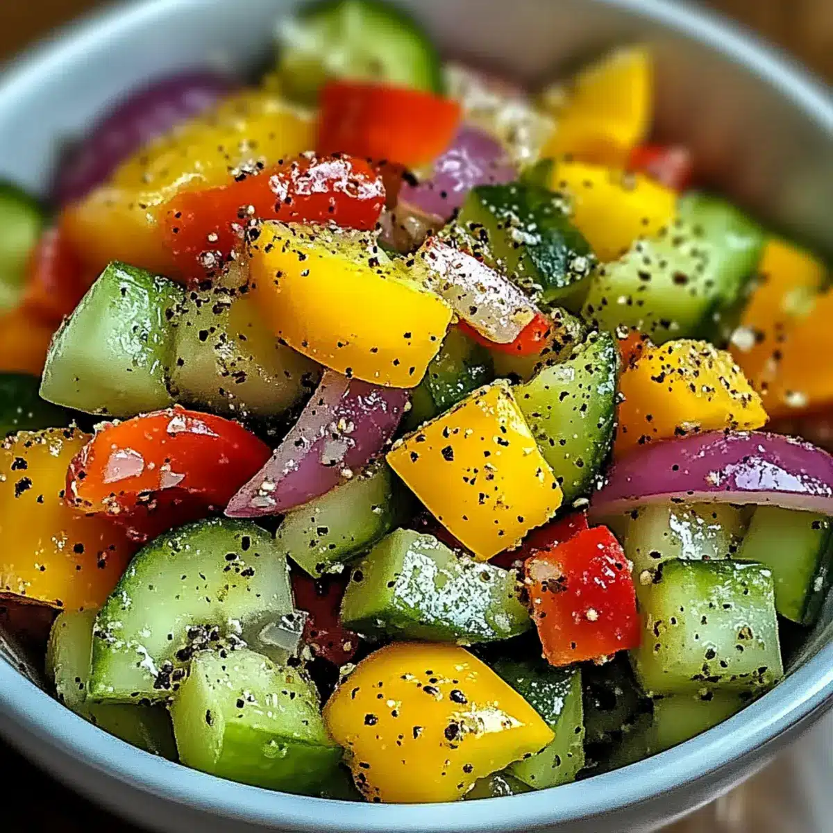 Cucumber Sweet Pepper Salad