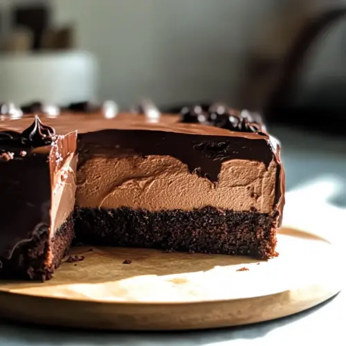 Easy Vegan Chocolate Mousse Cake- No Nuts, No Tofu!