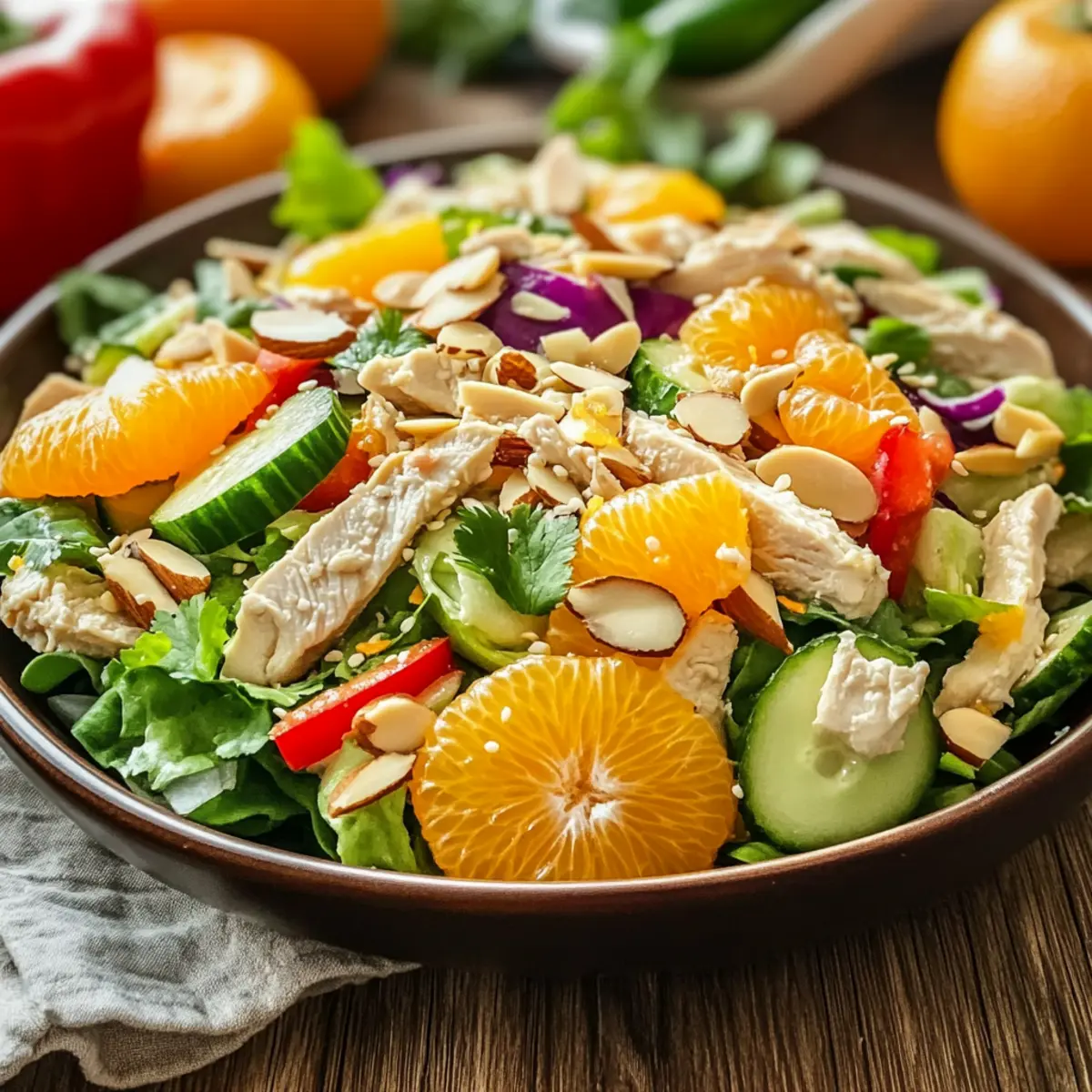Chicken Coleslaw Salad with Ginger Sesame Dressing