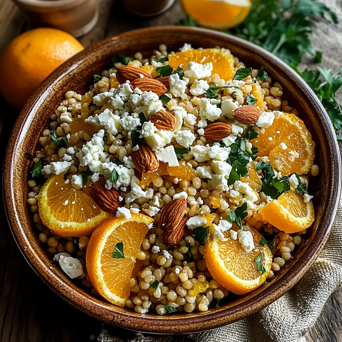 Warm Citrus & Feta Barley Salad