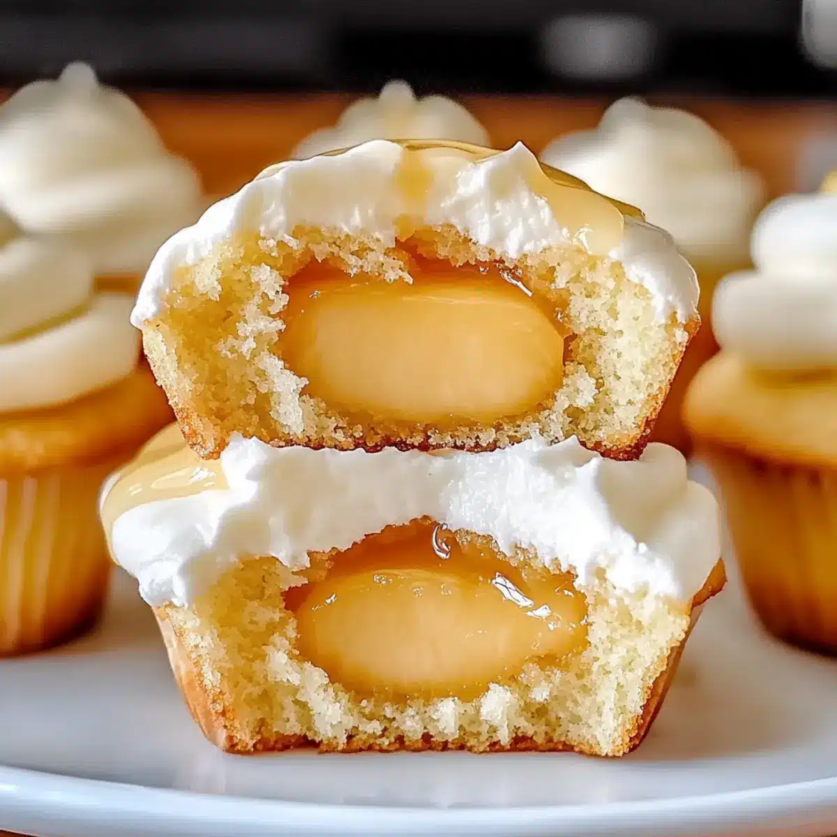 Honey Peach Cream Cheese Cupcakes