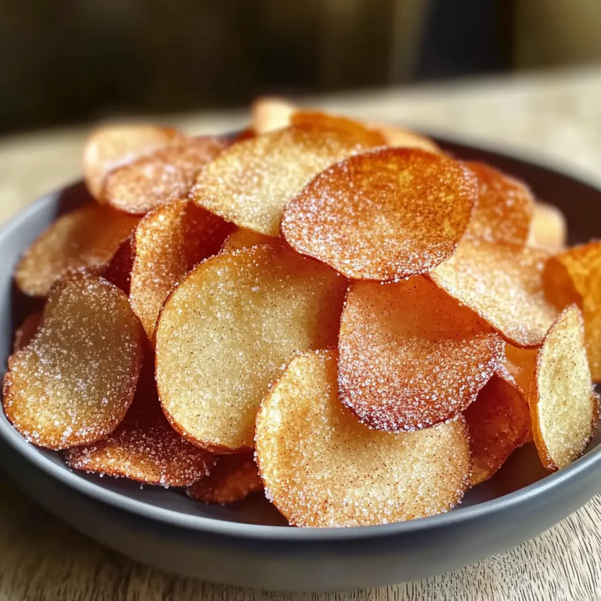 Apple Chips with Cinnamon Sugar Bliss