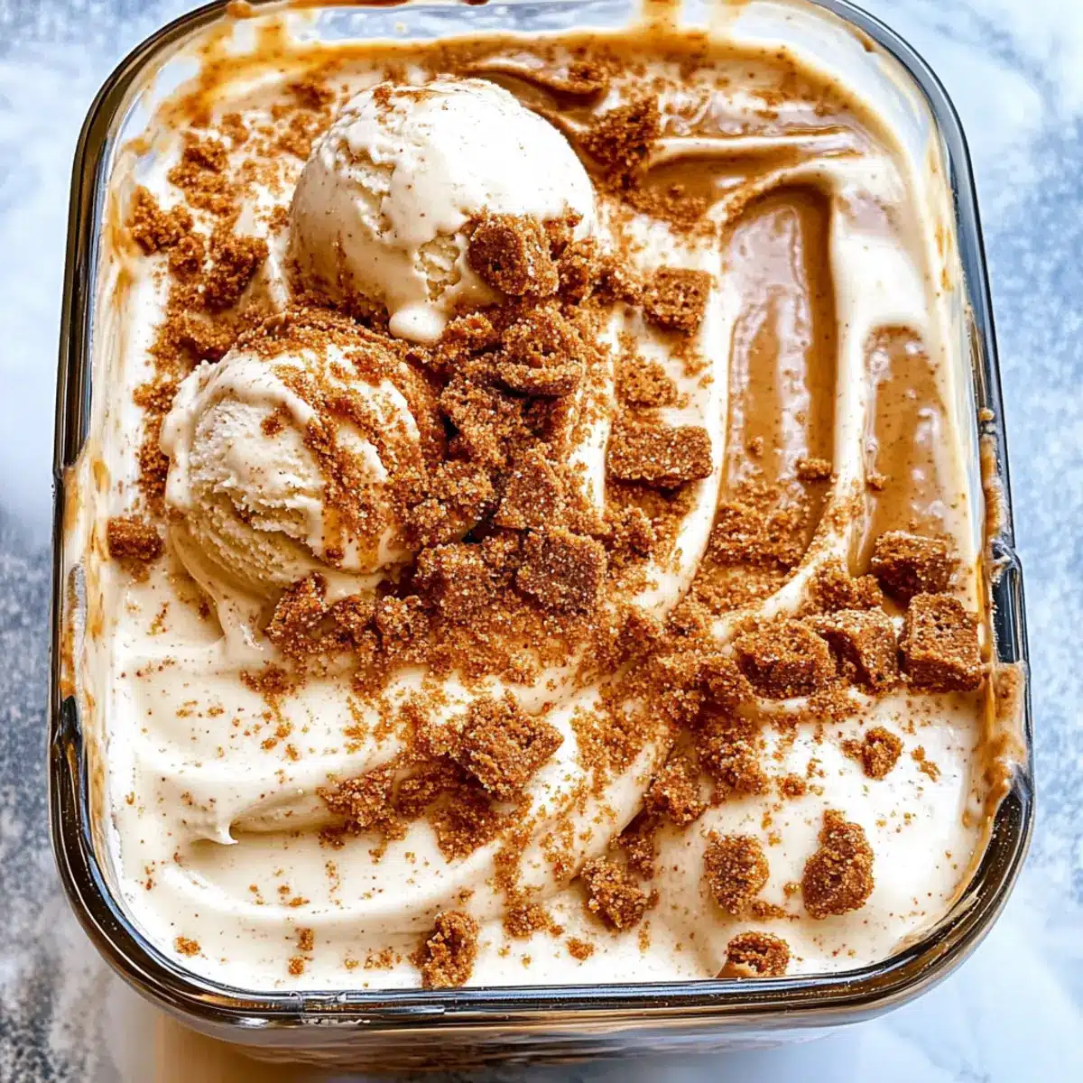 Homemade Biscoff Ice Cream