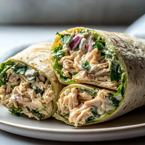 Pulled Jackfruit Vegan Chicken Salad Wraps
