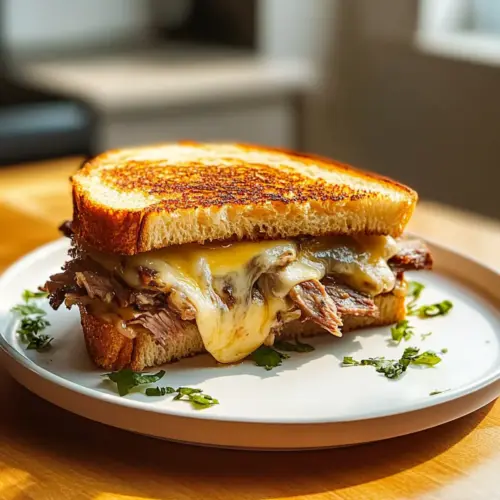 Beef Brisket Grilled Cheese Sandwich
