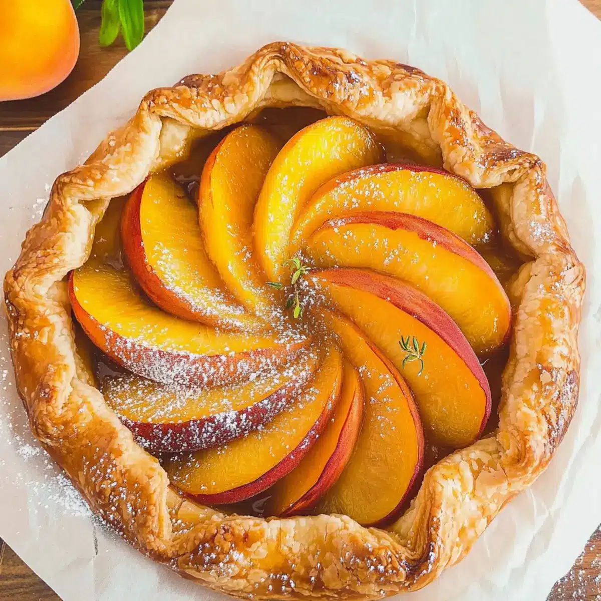 Easy Peach Galette