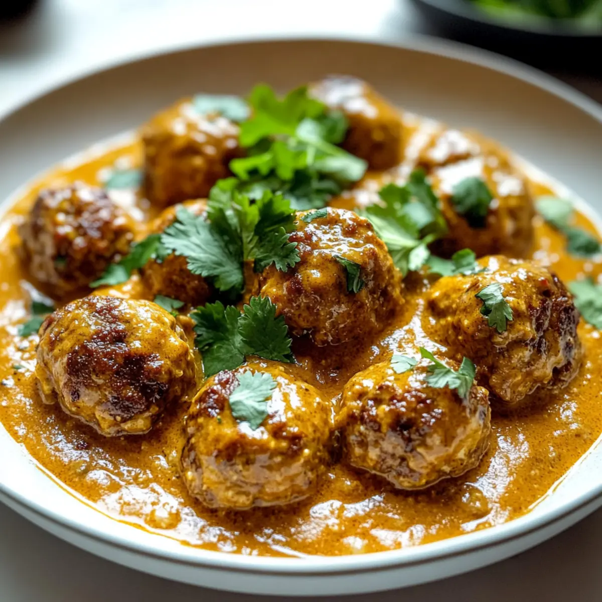 Creamy Coconut Curry Meatballs