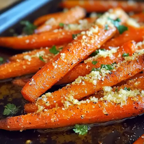 Parmesan Garlic Roasted Carrots