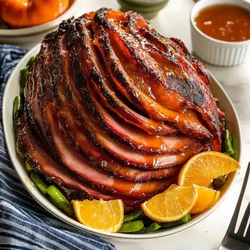 Baked Honey Butter Brown Sugar Glazed Ham