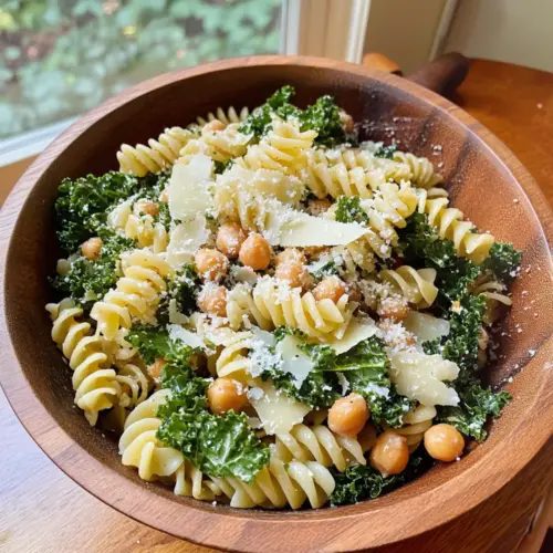 Kale Caesar Pasta Salad