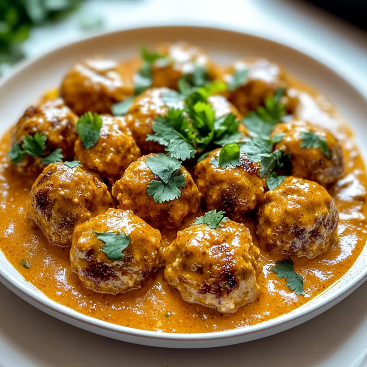 Creamy Coconut Curry Meatballs