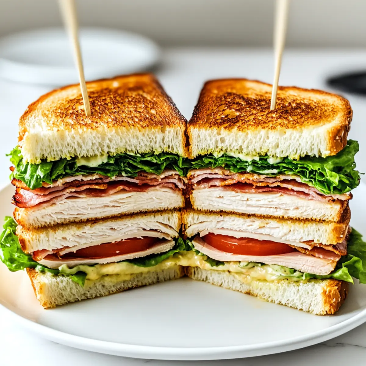 Easy Turkey Club Sandwich