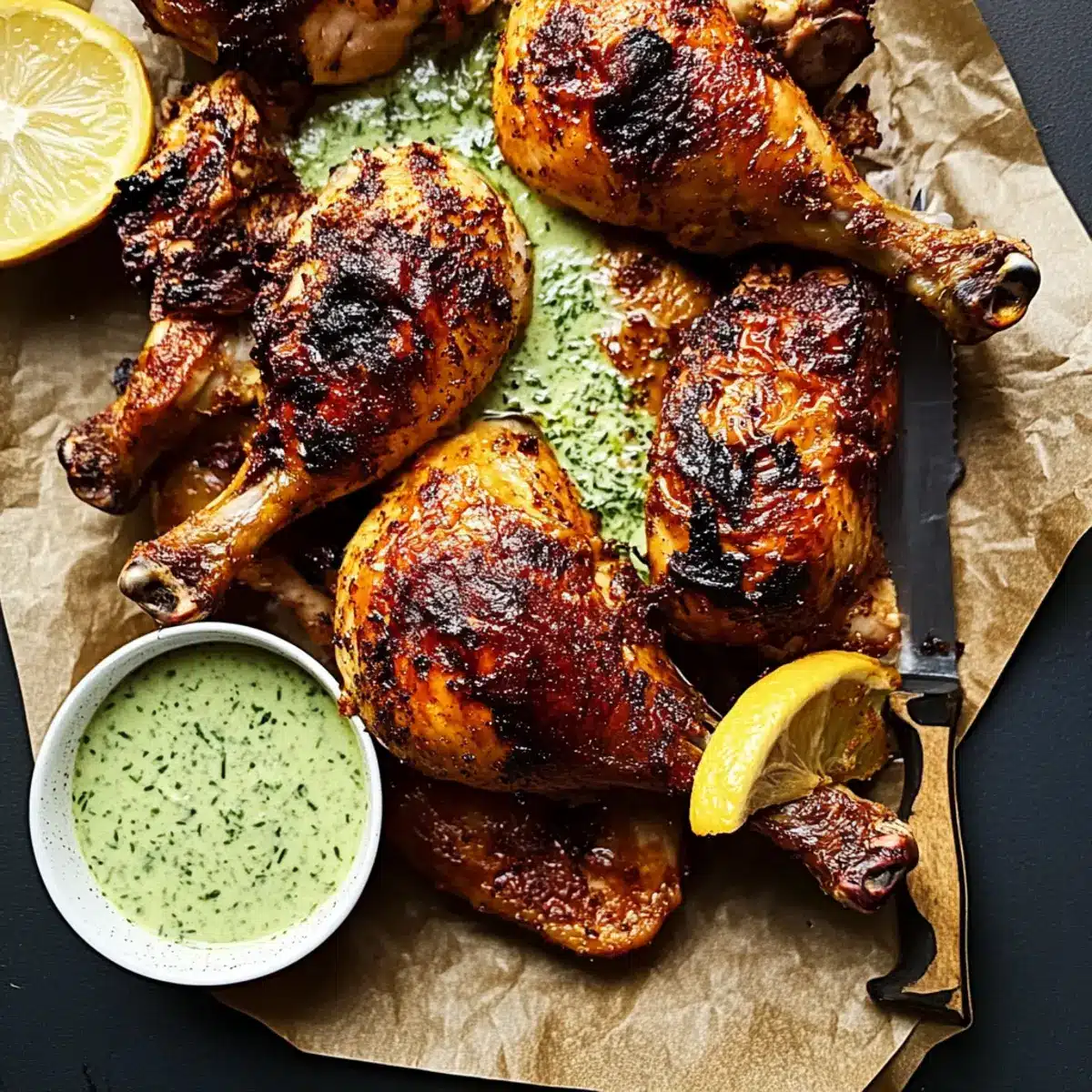 Spatchcocked Grilled Chicken