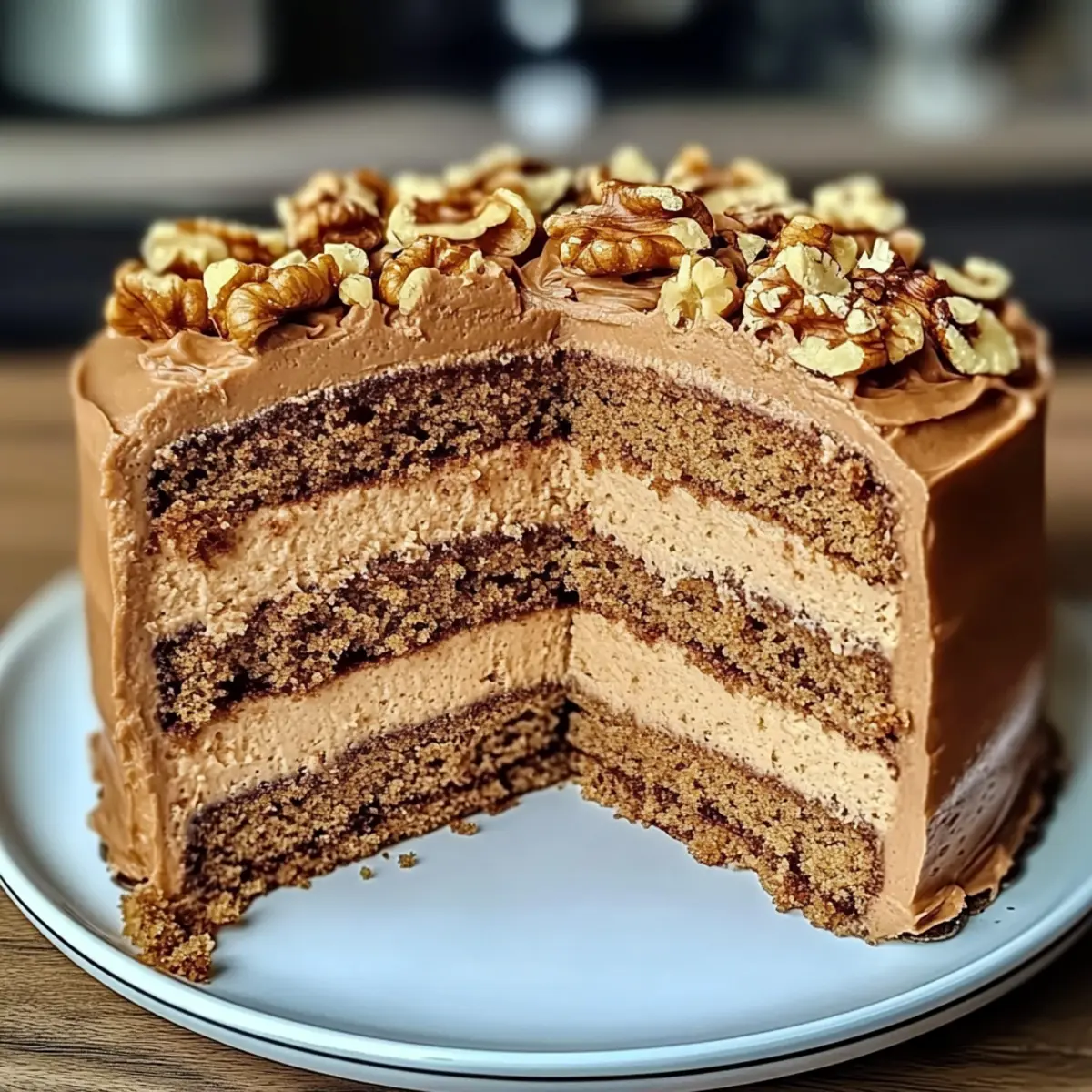 Coffee and Walnut Cake