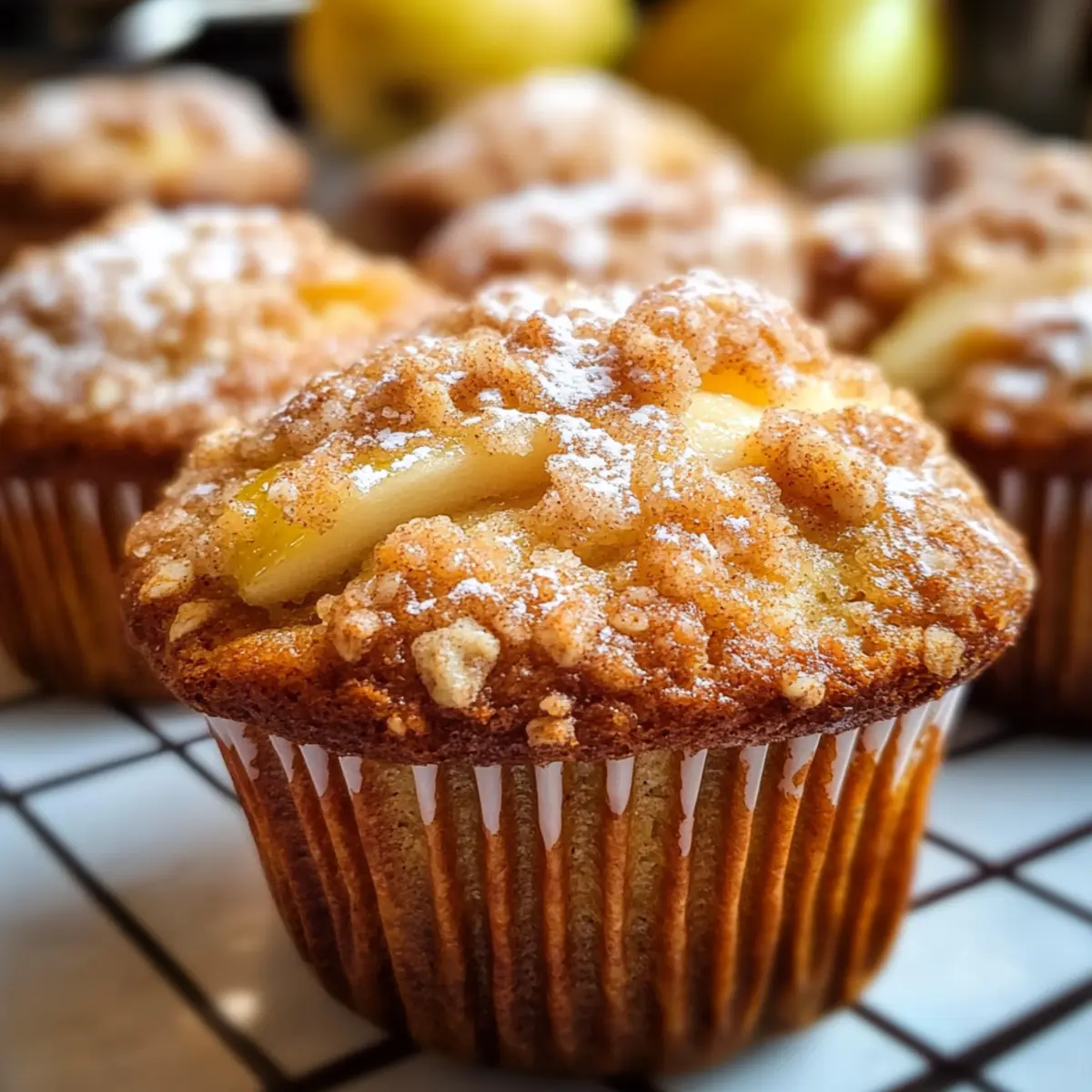 Easy Pear and Ginger Chai Muffins