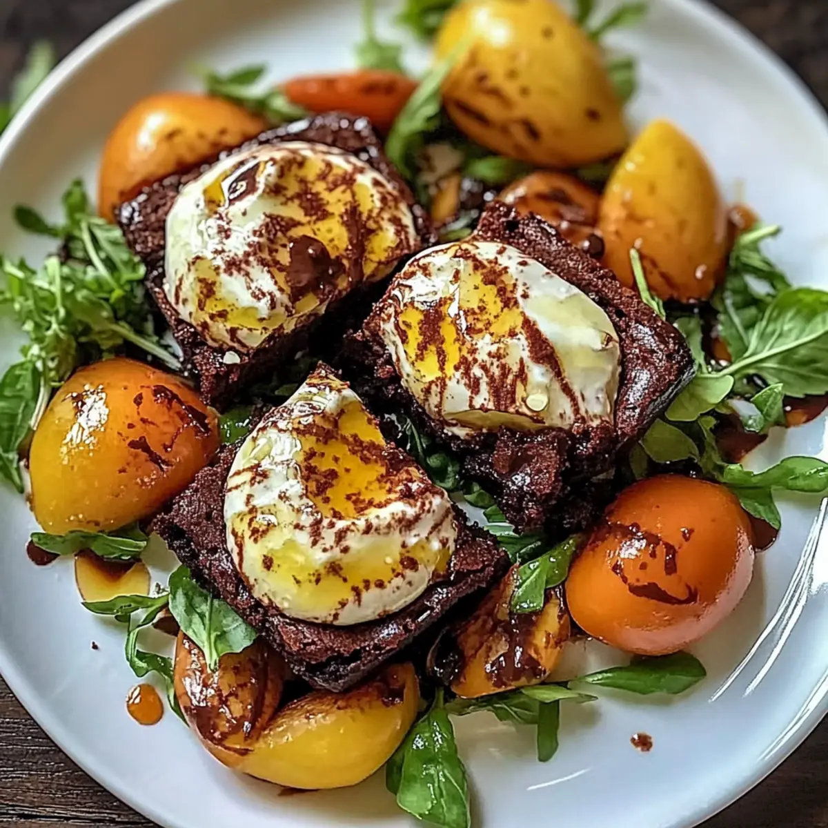 Fresh Peach Burrata Salad Recipe with Basil and Balsamic