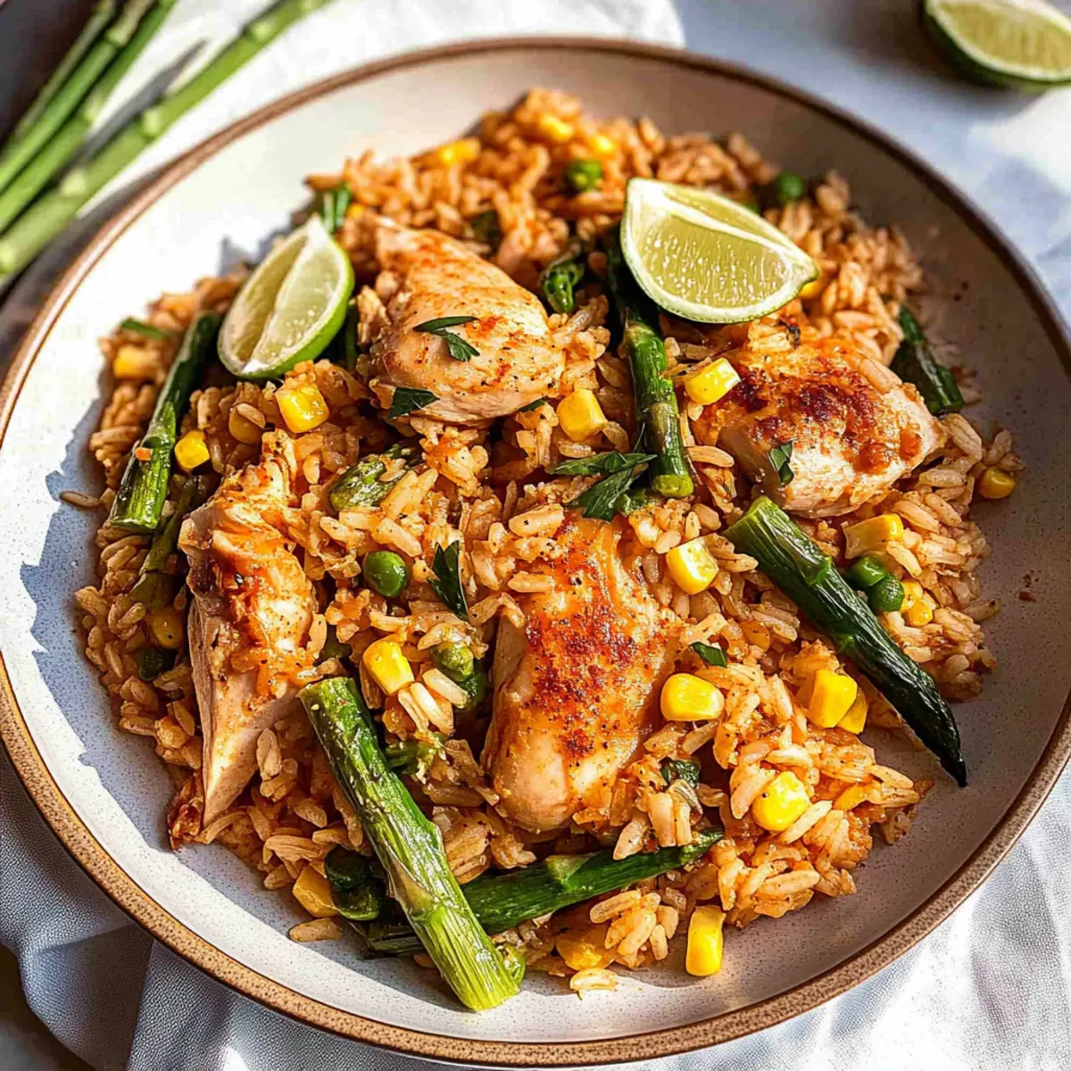 Healthy Rotisserie Chicken and Rice Skillet