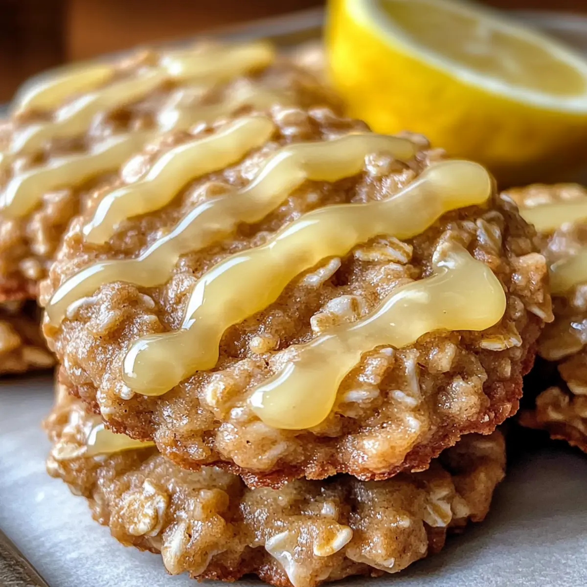 Lemon Oatmeal No-Bake Cookies