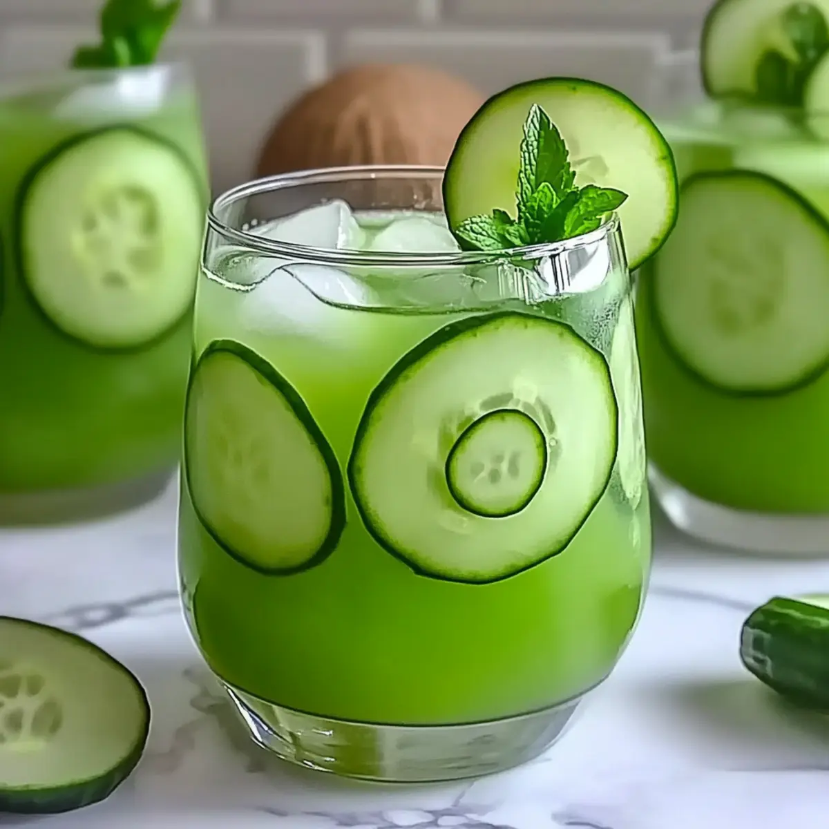Cucumber-Lime Agua Fresca with Coconut Water